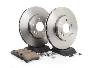 ES#2762352 - 2034211312KT2 - Front Brake Service Kit - Sport - Featuring ATE Rotors, and Akebono-Euro Ceramic Pads - Assembled By ECS - Mercedes Benz