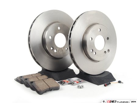 ES#2762352 - 2034211312KT2 - Front Brake Service Kit - Sport - Featuring ATE Rotors, and Akebono-Euro Ceramic Pads - Assembled By ECS - Mercedes Benz