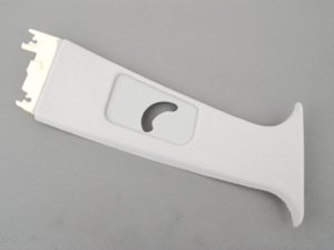 ES#113866 - 51438207192 - "B" Pillar Trim - Upper Right - Hellgrau/Light Gray, located center of vehicle, where upper seat belt mount attaches - Genuine BMW - BMW