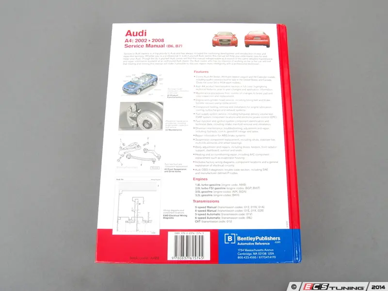Bentley - A408 - Audi B6/B7 A4 (2002-2008) Service Manual