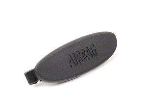 ES#110775 - 51432753023 - Genuine C Pillar Cover Cap "Airbag" Left - Carbon Black - Located in the rear corner an states "Airbag" - Genuine MINI - MINI