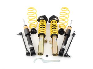 ES#2730629 - 18281830 - ST XTA Performance Coilover System - Adjustable Damping - Featuring adjustable damping and aluminum adjustable camber plates. average lowering of; Golf models (1.4"-2.6"F, 1.4"-2.6"R) and GTI models (.4"-1.6"F, .6"-1.6"R). - Suspension Techniques - Volkswagen