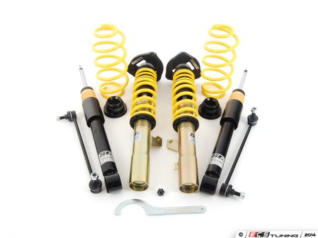 ES#2730629 - 18281830 - ST XTA Performance Coilover System - Adjustable Damping - Featuring adjustable damping and aluminum adjustable camber plates. average lowering of; Golf models (1.4"-2.6"F, 1.4"-2.6"R) and GTI models (.4"-1.6"F, .6"-1.6"R). - Suspension Techniques - Volkswagen