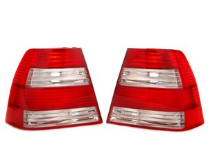 ES#2725381 - 1JM945111KT - Late Sedan Tail Light Set - (NO LONGER AVAILABLE) - Tail lights from 2004 - 2005 sedan models with red/clear/red/clear lenses - Genuine Volkswagen Audi - 
