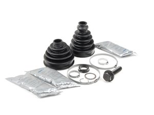 ES#2765399 - 8E0498203DKT3 - Front CV Joint Refresh Kit - Priced Each - Includes both inner & outer boots with hardware - Services one axle - GKN Drivetech - Audi