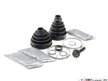 ES#2765399 - 8E0498203DKT3 - Front CV Joint Refresh Kit - Priced Each - Includes both inner & outer boots with hardware - Services one axle - GKN Drivetech - Audi