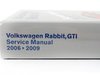 ES#260150 - VR09 - VW MKV GTI/Rabbit (06-09) Service Manual - A comprehensive must-have for any do-it-yourselfer! Includes 1,792 pages of maintenance, service, and repair information - Bentley - Volkswagen