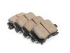 ES#2765582 - EUR1111KT1 - Front & Rear Euro Ceramic Brake Pad Kit - Ceramic composite developed to meet low dust & noise requirements, includes front and rear pads - Akebono - Audi