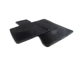 ES#2563263 - 82112318671 - E70/71 Front All Weather Rubber Floor Mat Set - Black - A thin profile mat designed to protect your carpet year round - Genuine BMW - BMW