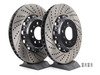 ES#2712810 - 001004ECS01AKT - 2-Piece Lightweight Front Brake Rotors - Pair (360x30) - Direct bolt-on cross-drilled and slotted replacement - 2-piece semi-floating rotors offer reduced weight and additional cooling capacity versus OEM for improved braking, handling, and ride quality! - ECS - BMW