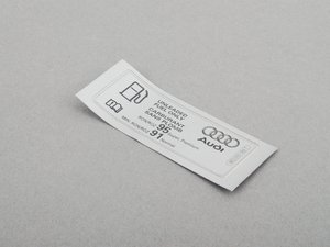 ES#435712 - 8E0010183T - Fuel Sticker - Located on the fuel filler neck - Genuine Volkswagen Audi - Audi