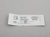 ES#435712 - 8E0010183T - Fuel Sticker - Located on the fuel filler neck - Genuine Volkswagen Audi - Audi