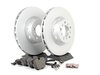 ES#2598458 - ECSE393411-6KT - Front Brake Service Kit - Featuring Zimmermann rotors and ECS DD23 Daily Driver ceramic pads - Assembled By ECS - BMW