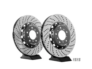 2-Piece Lightweight Front Brake Rotors - Pair (345x28)