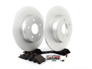 ES#2762648 - 210423101264KT3 - Rear Brake Service Kit - Sport - Featuring ATE rotors and OP Parts pads - Assembled By ECS - Mercedes Benz