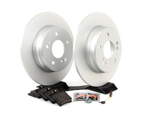 ES#2762646 - 2044230112KT6 - Rear Brake Service Kit - Non Sport - Featuring Meyle rotors and Textar pads - Assembled By ECS - Mercedes Benz