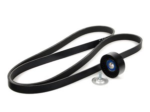 ES#2762774 - 0139977492KT2 - Accessory Belt Kit - Level 1 - Includes Accessory Belt and Belt Tensioner Pulley  - Genuine Mercedes Benz - Mercedes Benz
