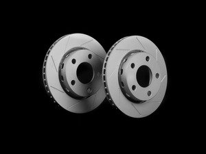ES#2523883 - 8D0601SLGMTLRA - Rear Slotted Brake Rotors - Pair (256x22) - (NO LONGER AVAILABLE) - Featuring GEOMET protective coating. - ECS - 