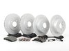 ES#2731604 - 34111160915KT - Front & Rear Brake Service Kit - Featuring Zimmermann coated rotors and Pagid brake pads - Assembled By ECS - BMW
