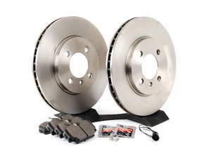 ES#2762758 - 34111160915KT8 -  Performance Front Brake Service Kit - Featuring Brembo rotors and Hawk HPS pads - Assembled By ECS - BMW
