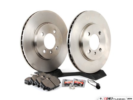 ES#2762758 - 34111160915KT8 -  Performance Front Brake Service Kit - Featuring Brembo rotors and Hawk HPS pads - Assembled By ECS - BMW