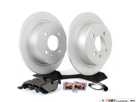 ES#2731700 - 34111160915KT3 - Rear Brake Service Kit - Featuring Zimmermann coated rotors and Pagid brake pads - Assembled By ECS - BMW