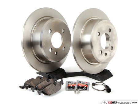 ES#2762765 - 34111160915KT10 - Performance Rear Brake Service Kit - Featuring Brembo rotors and Hawk HPS pads - Assembled By ECS - BMW