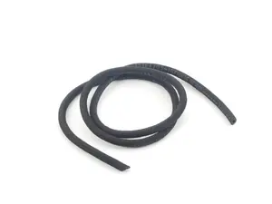  Cloth Braided Fuel/Vacuum Hose - Black - 1 Meter