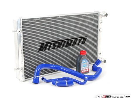 ES#2602601 - MMHOSETT99BLKT - Cooling System Refresh Kit - Performance - (NO LONGER AVAILABLE) - Improved cooling and performance, featuring Mishimoto Radiator and 3 piece blue silicone coolant hose kit - Assembled By ECS - 