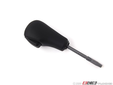 ES#47922 - 25162229444 - Leather Shift Knob - Automatic - Leather shift knob featuring chrome line trim inlay - Genuine BMW - BMW