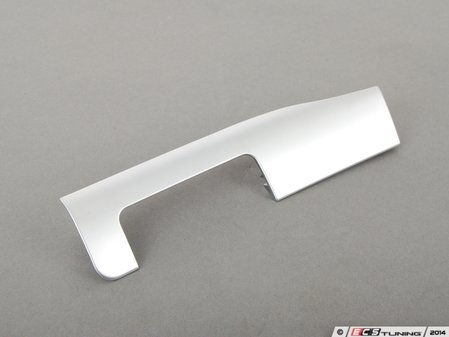 ES#118963 - 51458235581 - Dash board trim - left - Matte chrome dash board trim that surrounds the headlight switch  - Genuine BMW - BMW
