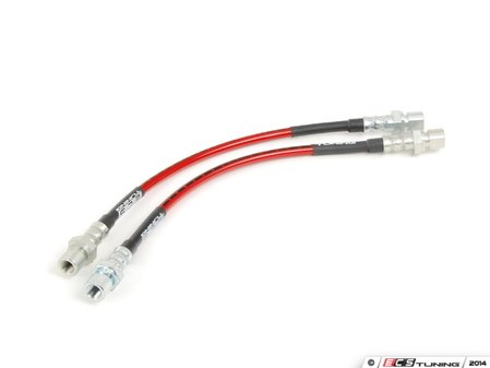 ES#2594452 - 002426ECS01A - Exact-Fit Stainless Steel Brake Lines - Front - DOT-compliant lines to improve pedal feel in your vehicle. - ECS - Porsche