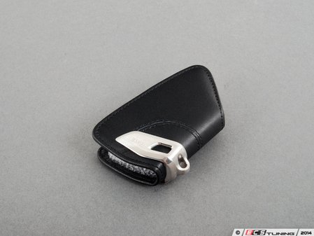 ES#2706454 - 82292344033 - Genuine BMW Black Key Case w/ Stainless Steel Clip - Add style to your keychain! - Genuine BMW - BMW
