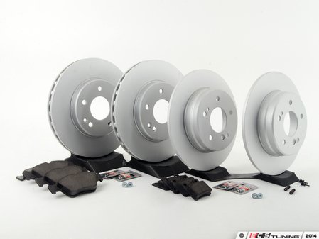 ES#2762657 - 2034210312KT11 - Front & Rear Brake Service Kit - Featuring Meyle rotors and OP Parts pads - Assembled By ECS - 