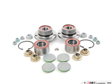 ES#2765568 - 1J0501477AKT1 - Wheel Bearing Kit - All the parts you need to replace all four wheel bearings - Assembled By ECS - Audi Volkswagen
