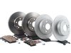 ES#2762593 - 2034210312KT7 - Front & Rear Brake Service Kit - Featuring ATE Rotors And Akebono-Euro Ceramic Pads - Assembled By ECS - Mercedes Benz