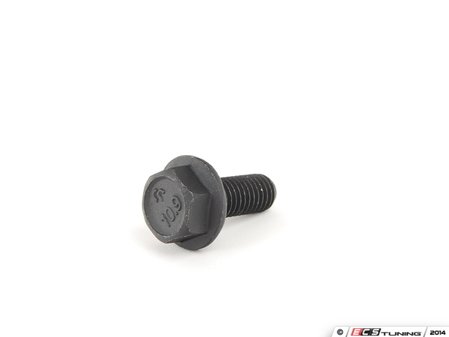 ES#2763681 - 98093A538 - Caliper Guide Pin Bolt - Priced Each - Secures caliper to brake carrier. Black finish with flange. M8x20 - ECS - Audi Volkswagen