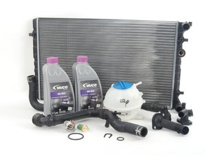 ES#2710336 - 1J0121253P - ECS Cooling System Refresh Kit - OE Plus - Replace the most common failure points in your cars cooling system including a heavy-duty, 3-row radiator upgrade - Assembled By ECS - Volkswagen