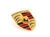 ES#3496143 - 9P1853601 - Hood crest - Full Color - New-style Porsche crest - Genuine Porsche - Porsche