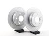 ES#2762593 - 2034210312KT7 - Front & Rear Brake Service Kit - Featuring ATE Rotors And Akebono-Euro Ceramic Pads - Assembled By ECS - Mercedes Benz
