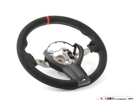 ES#2711732 - 32302230188 - M Performance Steering Wheel  - Alcantara-wrapped and featuring carbon trim and red center line - Genuine BMW M Performance - BMW