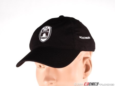 ES#1848592 - 14768 - Wolfsburg Crest Cap - Black - (NO LONGER AVAILABLE) - Love Volkswagen? Then you will love this Wolfsburg Crest Cap! - DriverGear - 