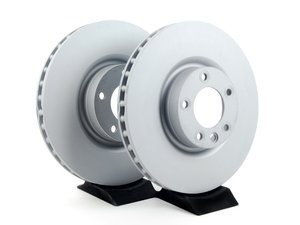 ES#2539501 - 95535140300KT2 - Front Brake Rotors - Pair 14.49" (368mm) - Front axle fitment - Both left and right - Zimmermann - Porsche