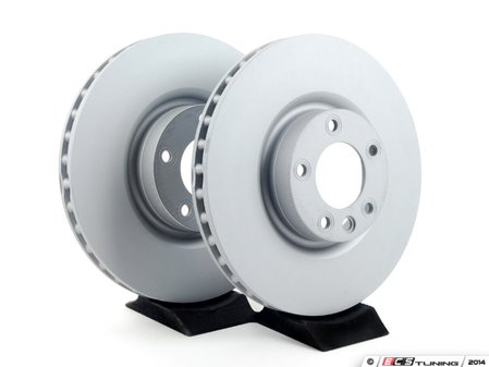 ES#2539501 - 95535140300KT2 - Front Brake Rotors - Pair 14.49" (368mm) - Front axle fitment - Both left and right - Zimmermann - Porsche