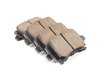 ES#2581911 - EUR1107KT - Front & Rear Euro Ceramic Brake Pad Kit - Ceramic composite developed to meet low dust & noise requirements, includes front and rear pads - Akebono - Audi Volkswagen
