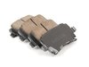 ES#2581911 - EUR1107KT - Front & Rear Euro Ceramic Brake Pad Kit - Ceramic composite developed to meet low dust & noise requirements, includes front and rear pads - Akebono - Audi Volkswagen