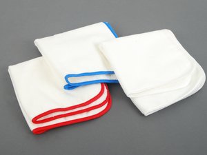 ES#2626145 - 450700 - Ultrafine Microfiber Cloths - Pack Of 3 - Each cloth has different colored seams to avoid using different products with the same cloth - SONAX - Audi BMW Volkswagen Mercedes Benz MINI Porsche