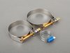 ES#1365 - S4S6UIHHK - Heavy Duty Hose Clamp Kit - Fits ECS/Samco Hose that goes from the intercooler to the throttle body - Assembled By ECS - Audi
