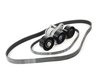 ES#2739449 - 11287552084KT - Accessory Drive Belt Service Kit - A mix of high-quality aftermarket parts, and genuine BMW parts - Assembled By ECS - BMW
