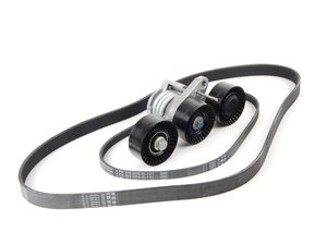 ES#2739449 - 11287552084KT - Accessory Drive Belt Service Kit - A mix of high-quality aftermarket parts, and genuine BMW parts - Assembled By ECS - BMW